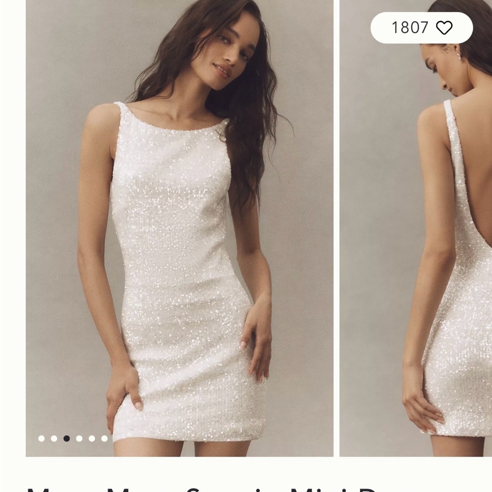 Anthropologie Mare Mare Sequin Mini Dress for Wedding